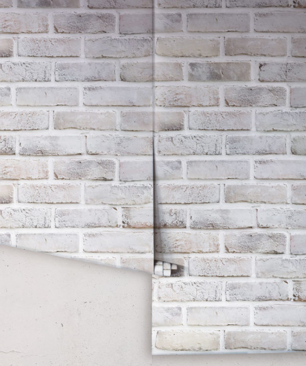 Lime Washed Bricks • Two Drops Of wallpaper • Grey Brick Wallpaper • White Brick Wallpaper • Neutral Brick Wallpaper