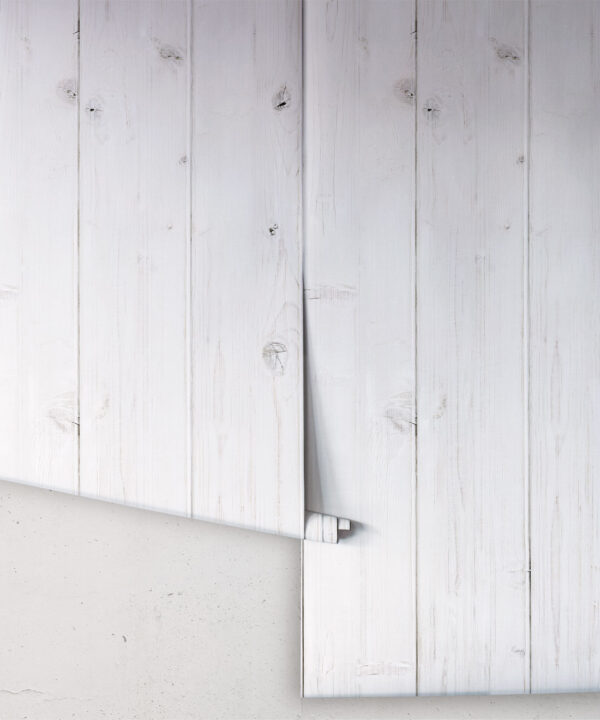 whitewashed timber • Shiplap Wallpaper • Roll