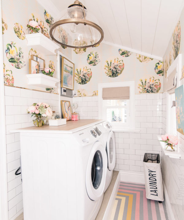 Euphemia 5 Wallpaper • Laundry Room Wallpaper • At Home With Ashley Wilson