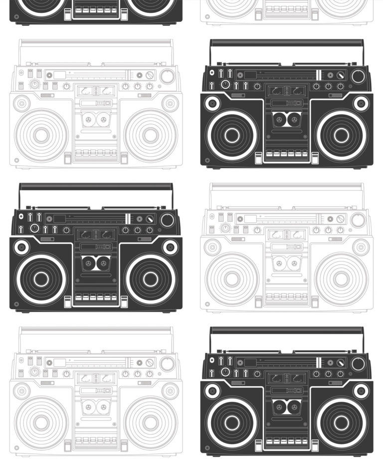 Boom Box Wallpaper • Retro Music Wallpaper