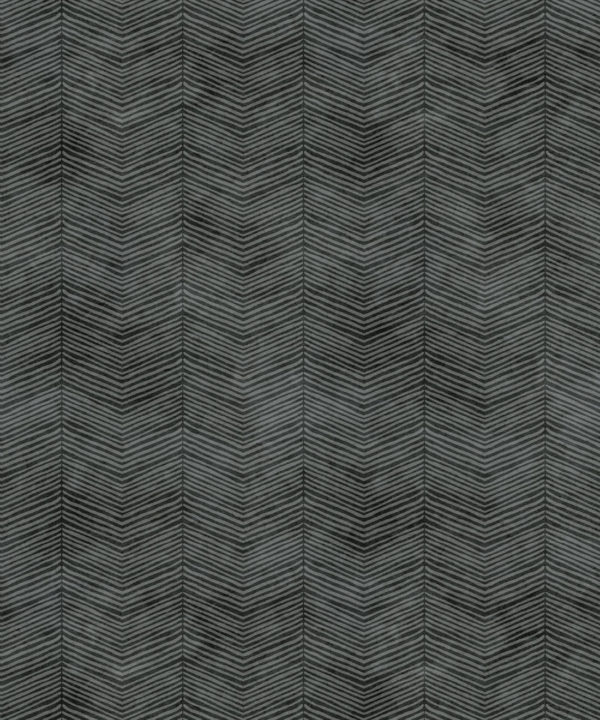 Black Herringbone Wallpaper