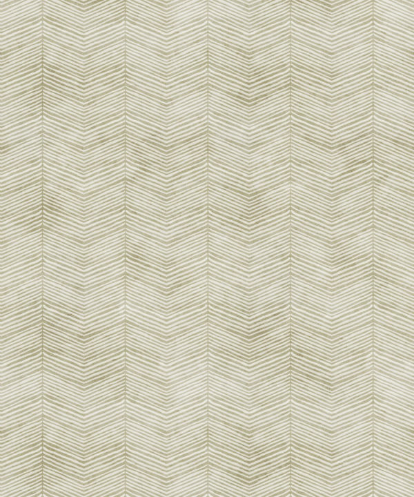 Green Herringbone Wallpaper