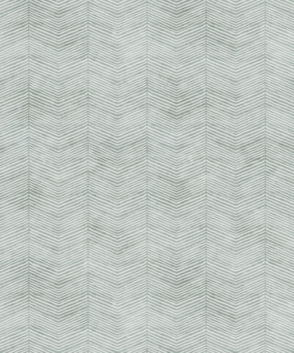 Green Herringbone Wallpaper