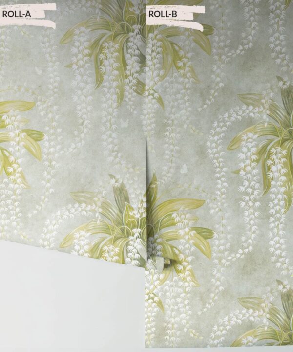 Orchid Wallpaper - Colorway: Beige