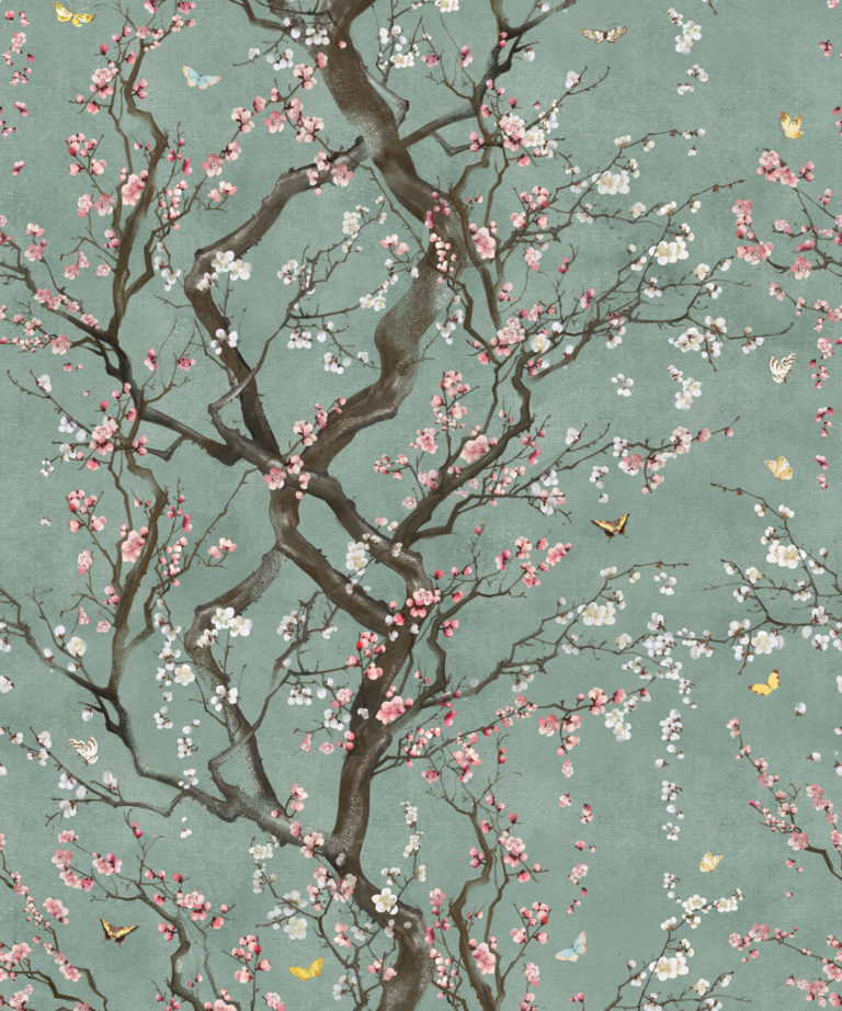 Floral Japanese Wallpaper