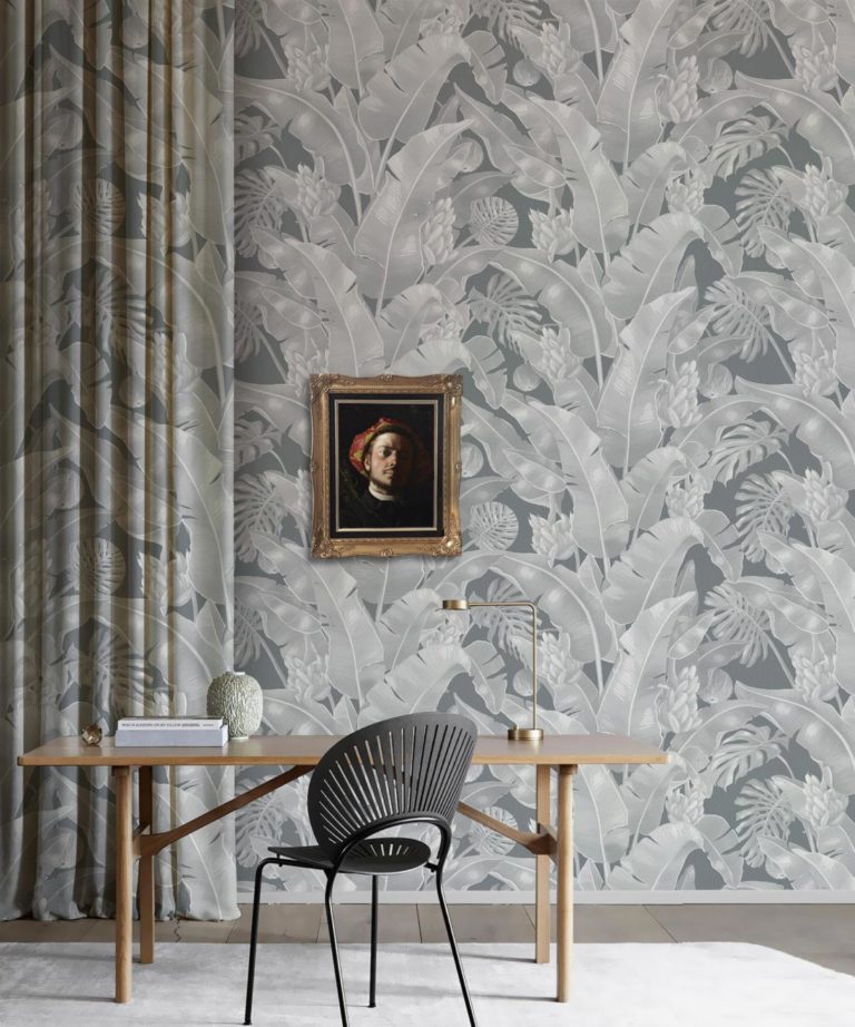 Kingdom Palm Roca • Tropical Leaf Wallpaper • Milton & King