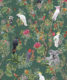 Australia Wallpaper • Cockatoos, Koalas, Parrots, Finches • Milton & King UK • Green Wallpaper Swatch