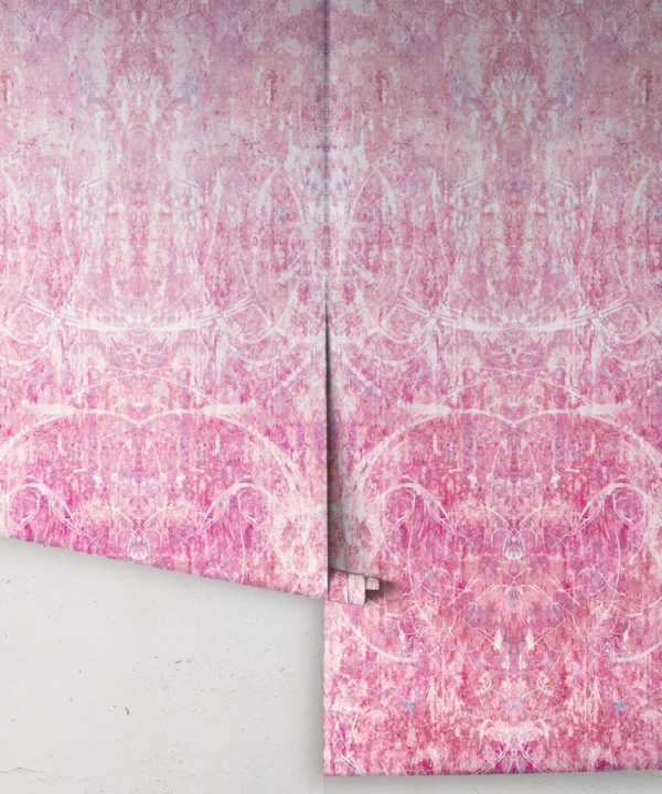 Hori Wallpaper by Simcox • Color Rose • Abstract Wallpaper • rolls