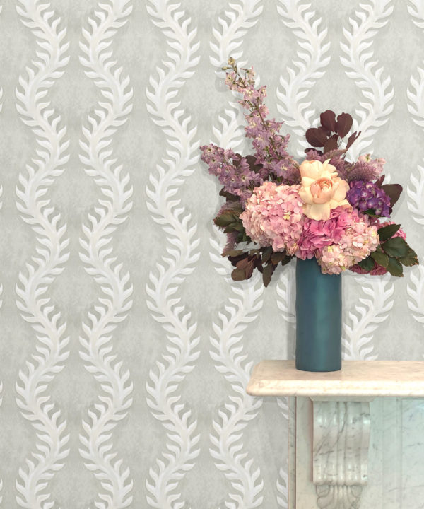 Fern Wallpaper • Beige • Insitu