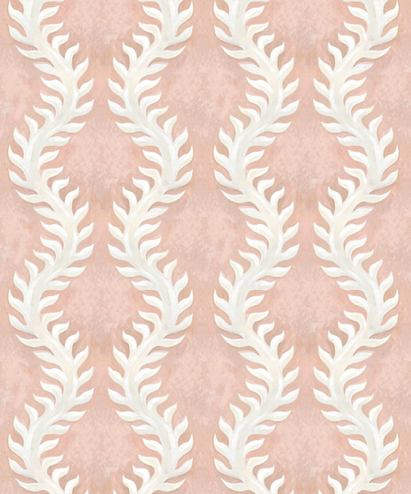 Fern Wallpaper • Pink Wallpaper • Swatch