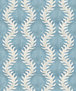 Fern Wallpaper • Blue Wallpaper • Swatch