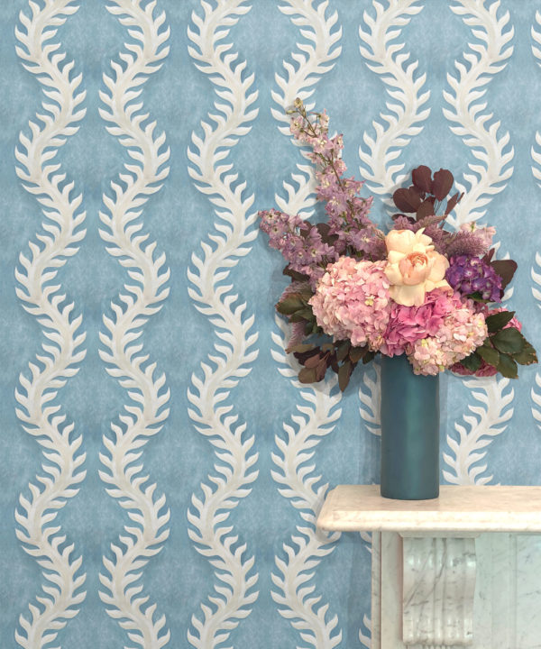 Fern Wallpaper • Blue Wallpaper • Insitu