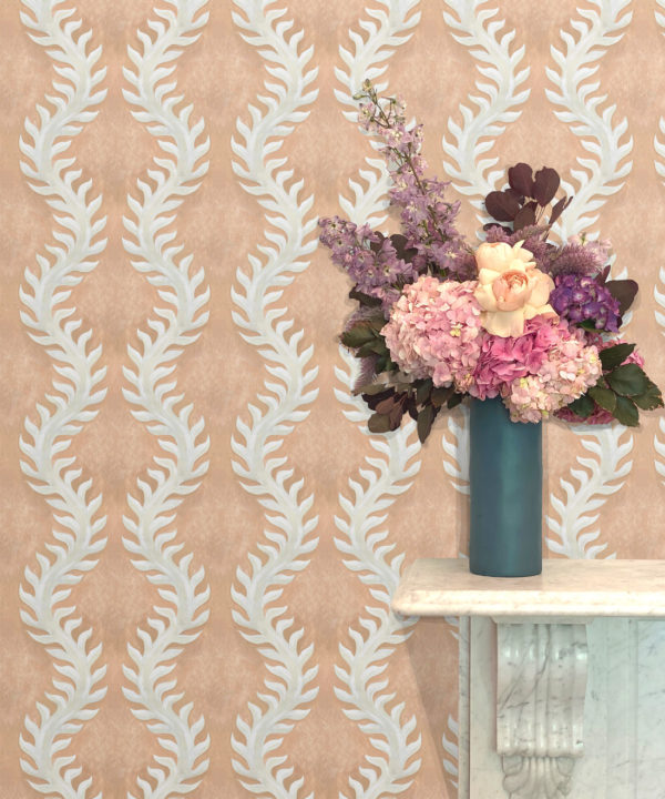 Fern Wallpaper • Salmon Wallpaper • Insitu