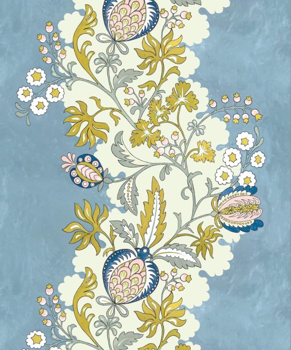 Pomegranate Wallpaper • French Blue • Swatch