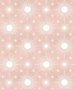 Sun Light Star Bright Wallpaper • Dusty Pink • Swatch