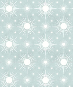 Sun Light Star Bright Wallpaper • Sea Spray • Swatch