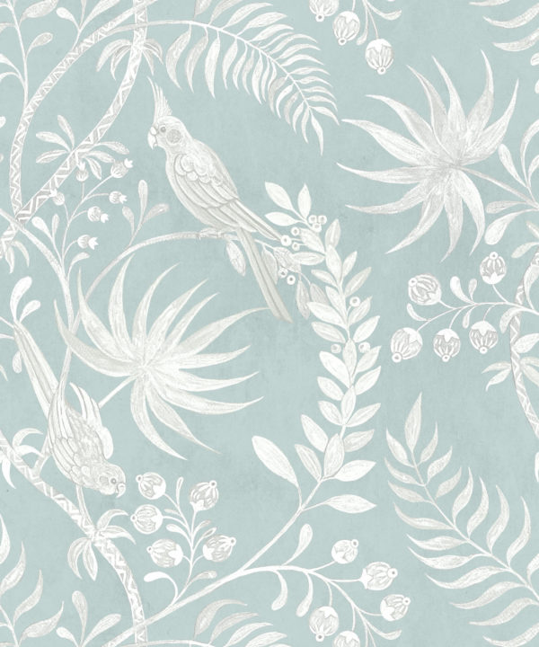 Tropicana Wallpaper • Sea Spray • Swatch