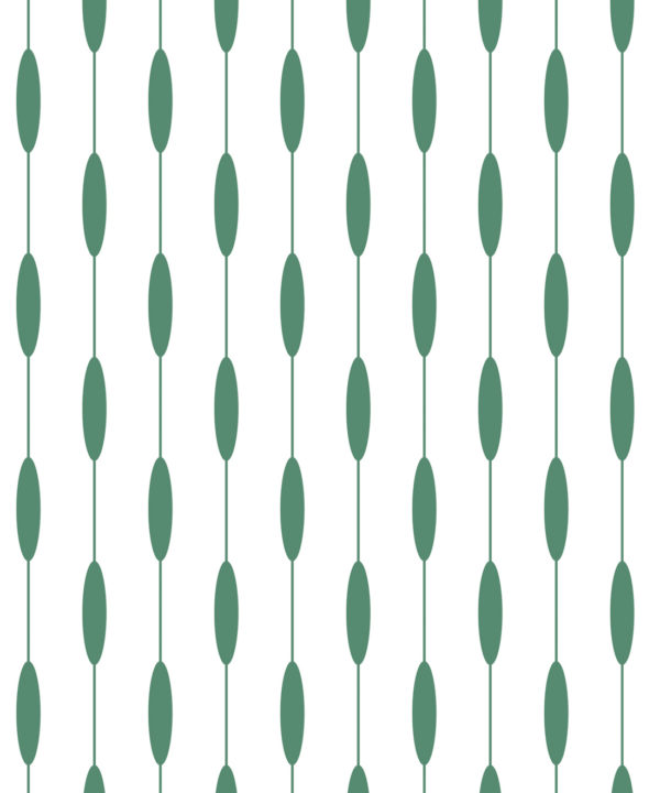 Bowline Wallpaper • Geometric Wallpaper • Striped Wallpaper • Green Wallpaper • Swatch