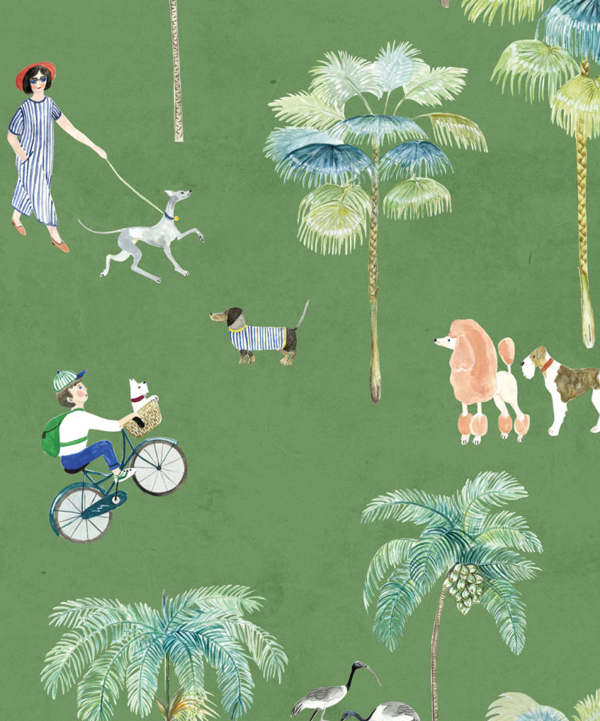 At The Dog Park • Wallpaper for Dog Lovers • Milton & King UK