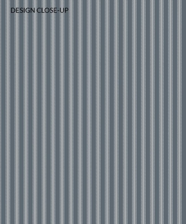 Ticking Stripe Wallpaper • Grey Wallpaper • Swatch Close-up