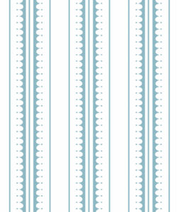 Coquille Wallpaper • Stripe and Scallop Wallpaper • Powder Blue • Swatch