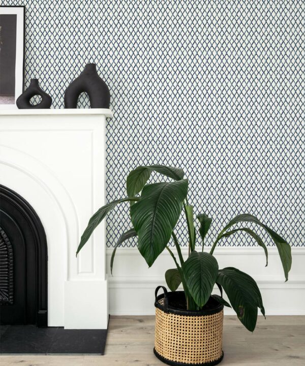 Lexington Wallpaper • Dianne Bergeron • Indigo • Insitu