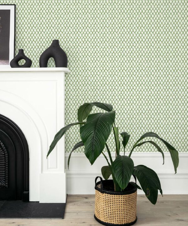 Lexington Wallpaper • Dianne Bergeron • Moss • Insitu