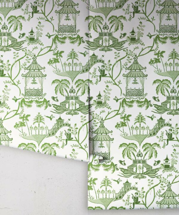 Mulberry Wallpaper • Dianne Bergeron • Moss • Rolls