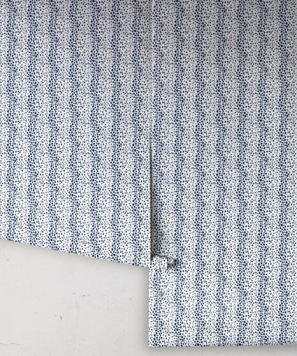 Park Avenue Petite Wallpaper • Dianne Bergeron • Animal Print Wallpaper • Animal Spots Wallpaper • Indigo • Roll