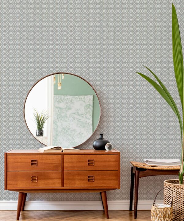 Ravello Wallpaper • Dianne Bergeron • Putty • Insitu