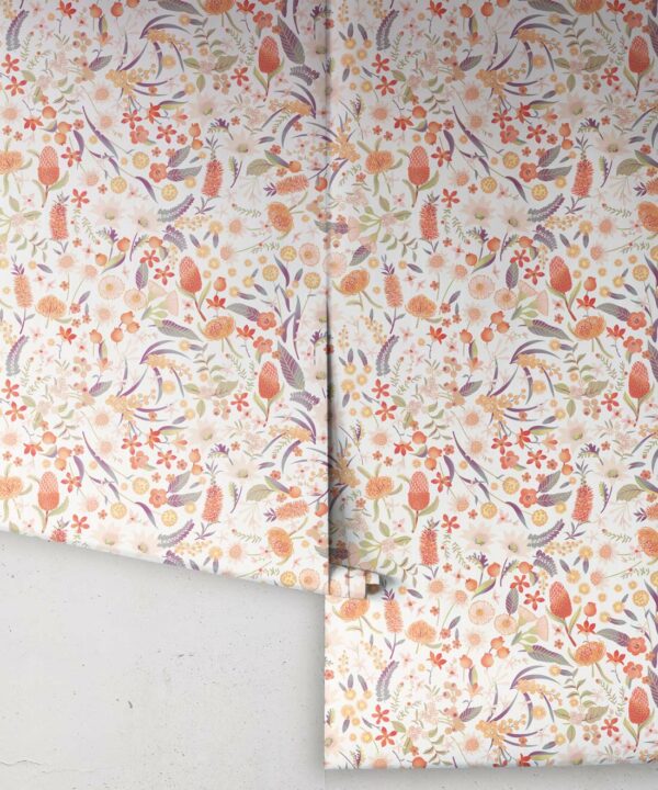 Forest Floral Wallpaper • Ivory • Rolls