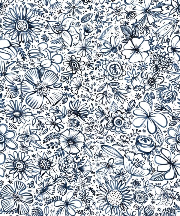 Lifelines Wallpaper • Floral Wallpaper • Swatch