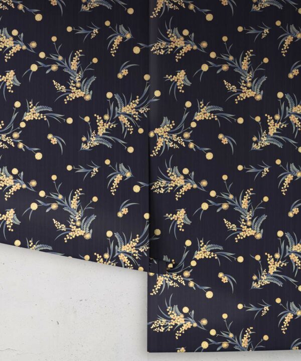 Wattle Wallpaper • Night • Roll