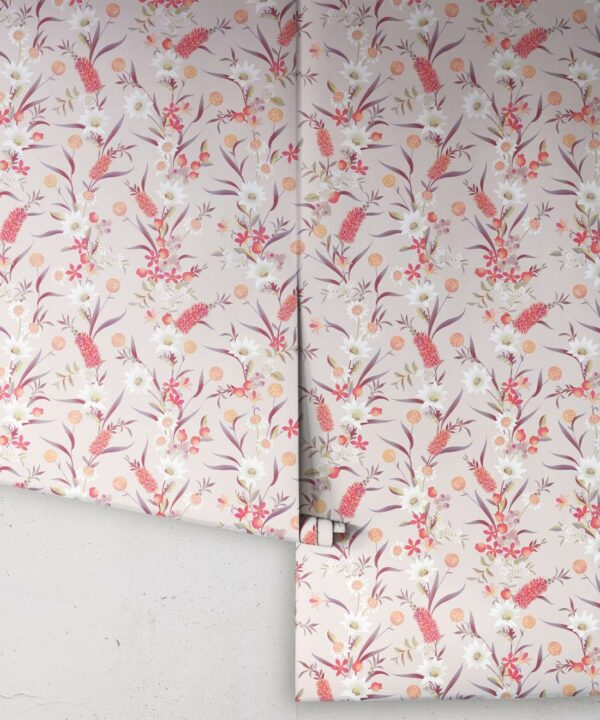 Bottlebrush Wallpaper • Grandmillenial Wallpaper • Brush Bone • Rolls