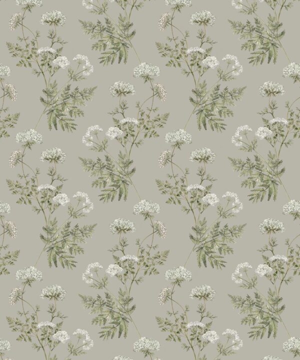 Cicely Wallpaper • Hackney & Co. • French Grey • Swatch