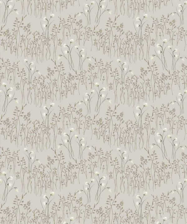 Cotton Grass Wallpaper • Hackney & Co. • Light Clay • Swatch