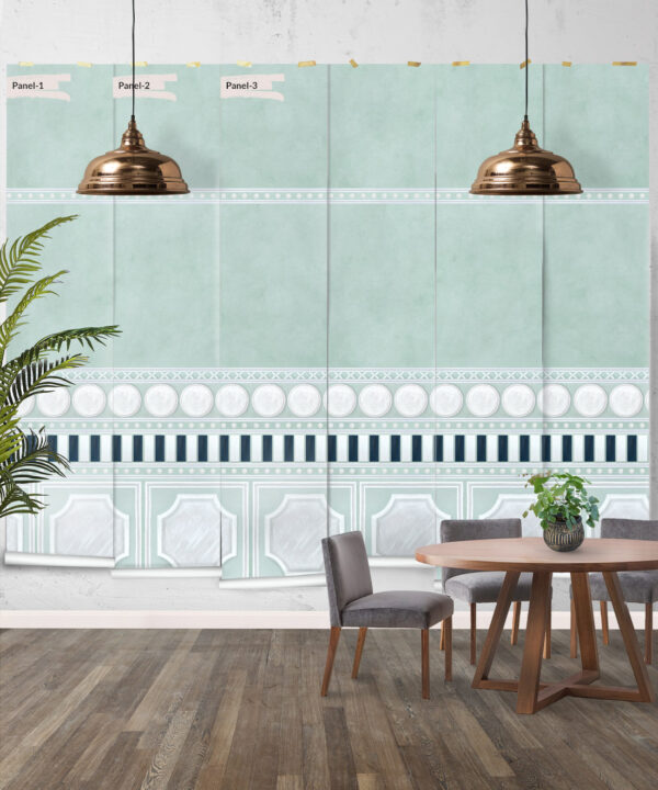 Fresco Mural • Mint • Panels