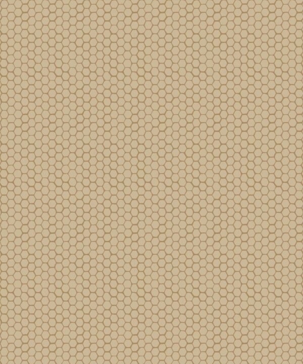 Honeycomb Geo Wallpaper • Hackney & Co. • Honey • Swatch