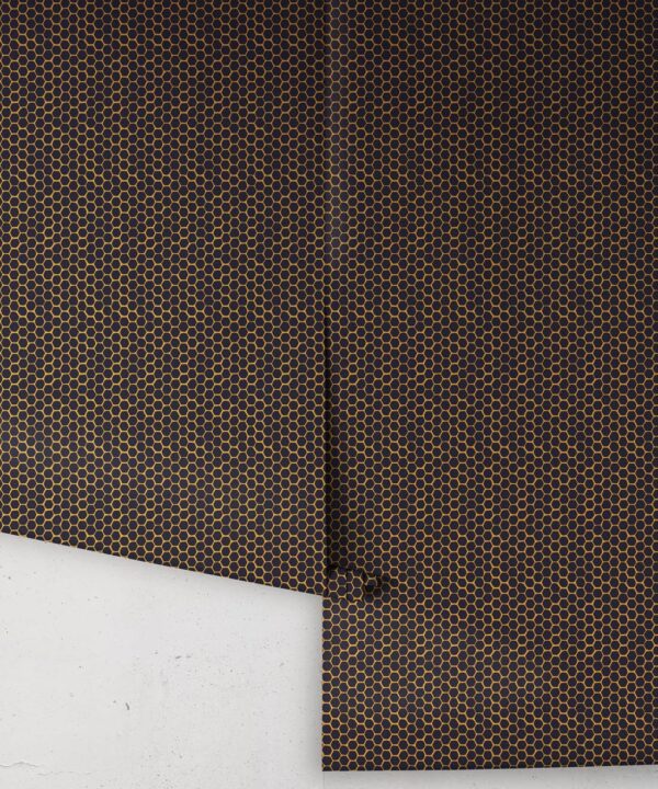 Honeycomb Geo Wallpaper • Hackney & Co. • Navy • Roll