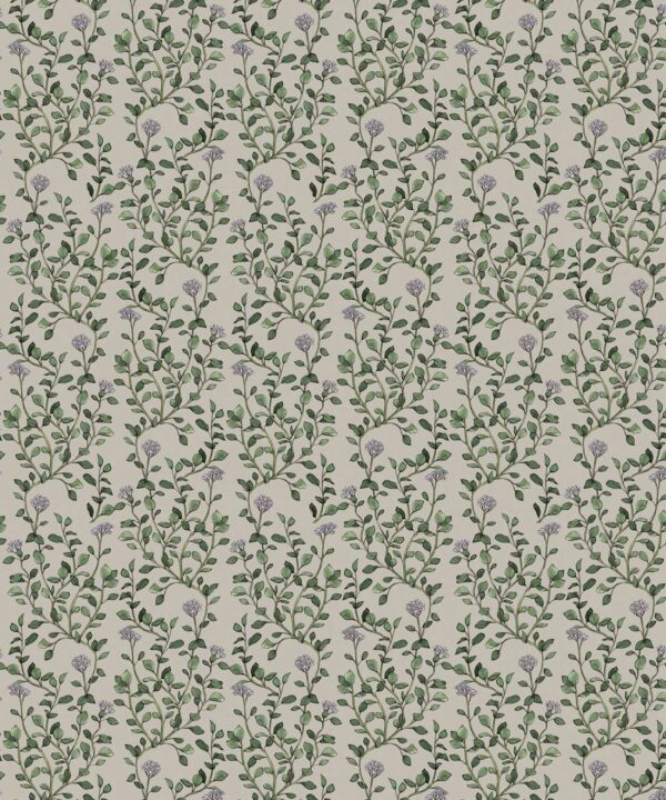 Majoram Wallpaper • Hackney & Co. • Grey • Swatch