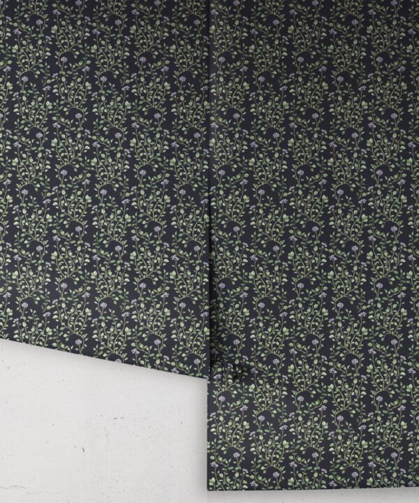 Majoram Wallpaper • Hackney & Co. • Navy • Roll