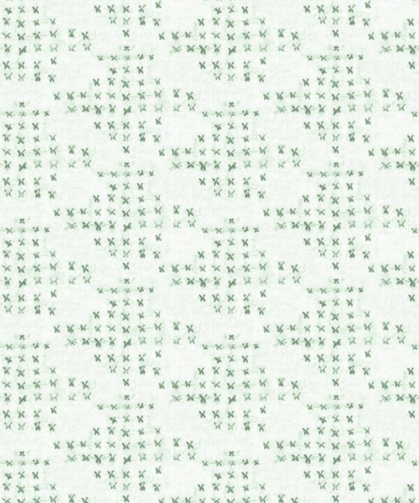 Barre Reversed Wallpaper • Shibori • Hunter• Swatch