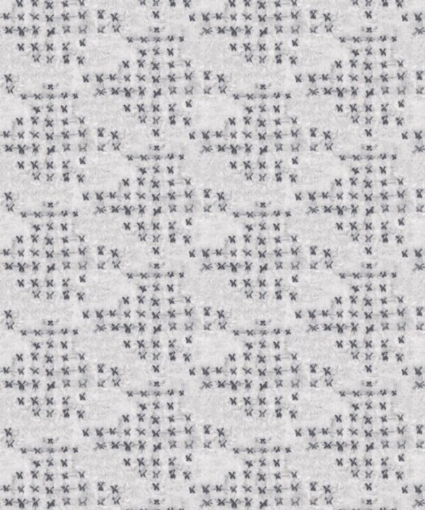 Barre Reversed Wallpaper • Shibori • Silver • Swatch