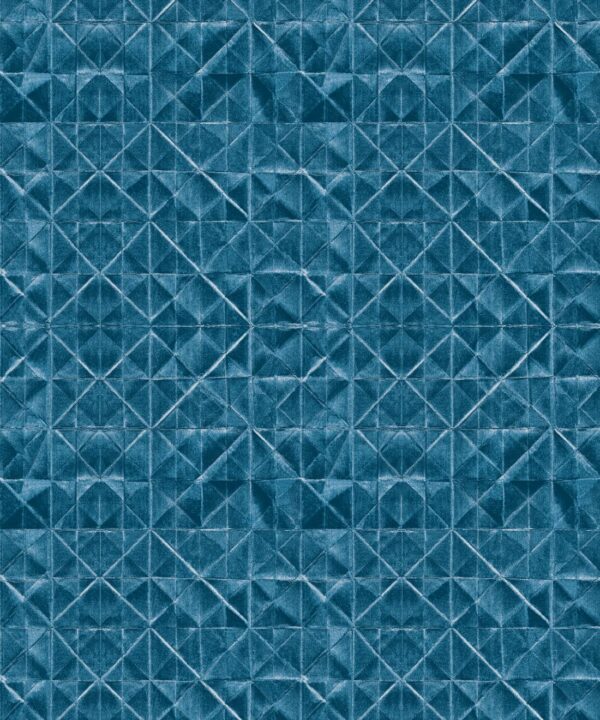 Fold Wallpaper • Shibori • Indigo • Swatch