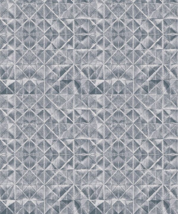 Fold Wallpaper • Shibori • Silver • Swatch