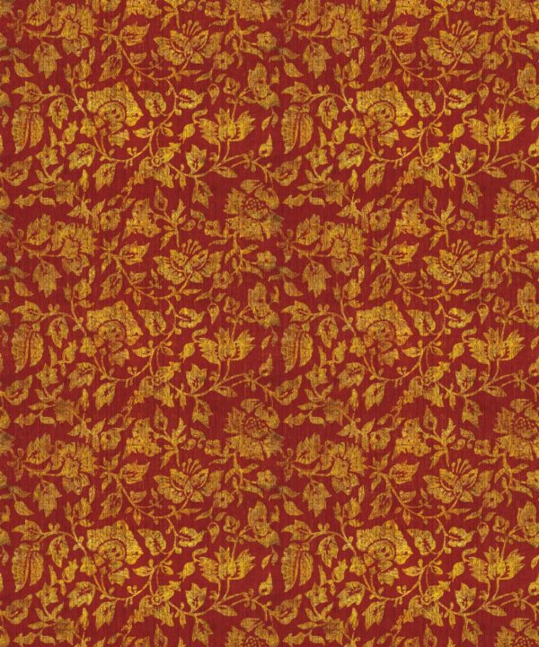 Damask Bloom Wallpaper • Burgundy • Swatch