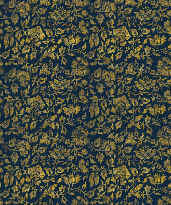 Damask Bloom Wallpaper • Prussian • Swatch