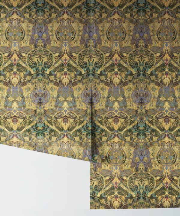 Damask Tulip Wallpaper • Opal • Rolls