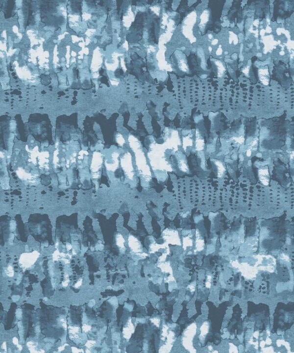 Tae Wallpaper • Shibori • Indigo • Swatch