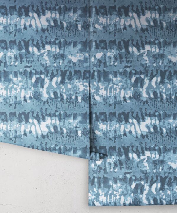 Tae Wallpaper • Shibori • Indigo • Rolls